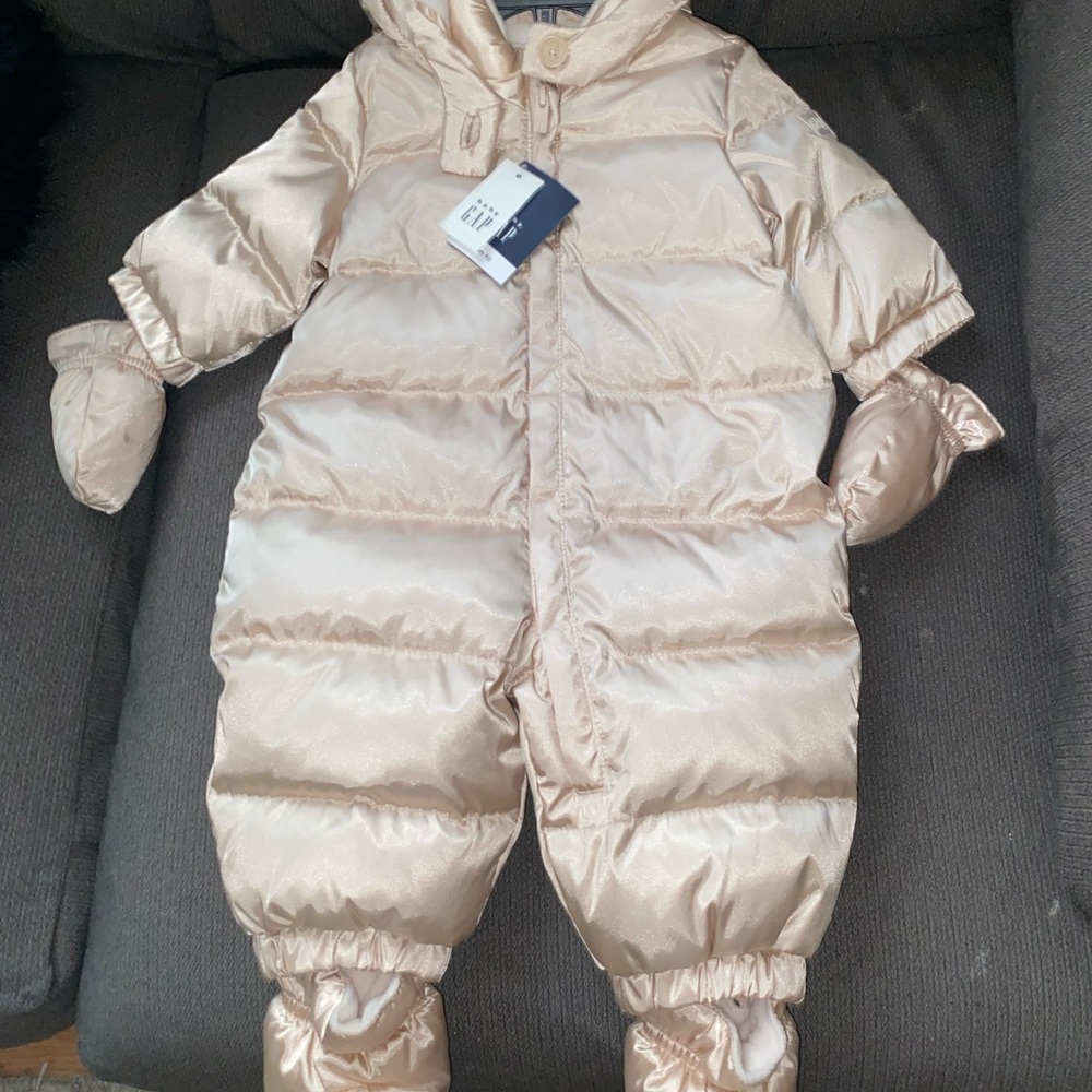 NEW Gap Champagne Color Snowsuit